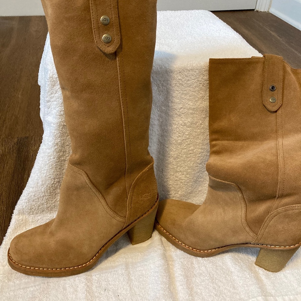 Brand New Beautiful Camel colored UGG boots (Will fit a size 6 to 7)